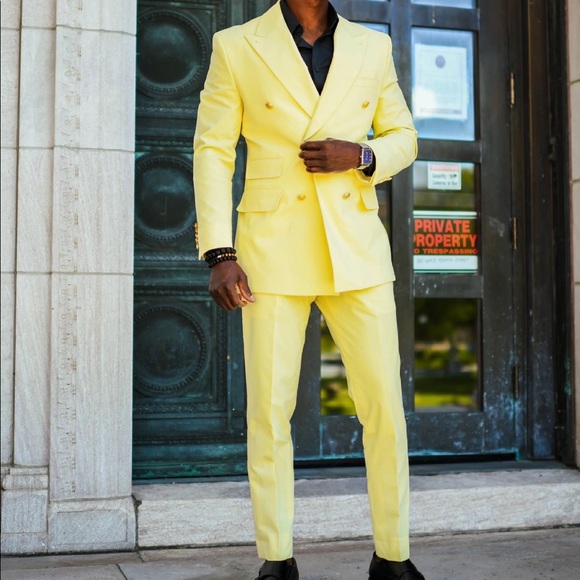 Light yellow 2pcs suit. - Picture 2 of 3